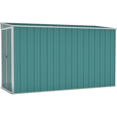 VIDAXL  - Abri de jardin mural Vert 118x288x178 cm Acier galvanis&eacute;