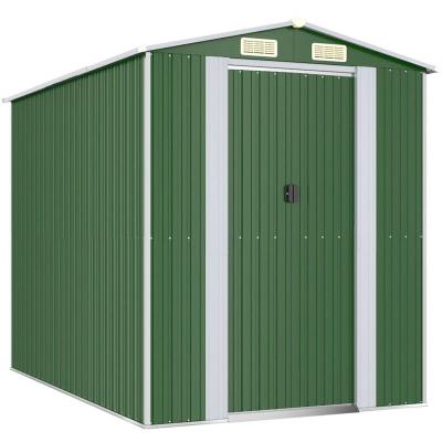 VIDAXL  - Abri de jardin Vert 192x274x223 cm Acier galvanis&eacute;
