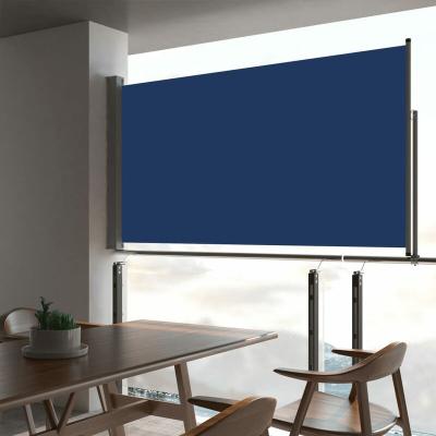 VIDAXL Auvent lat&eacute;ral r&eacute;tractable de patio 160x300 cm Bleu  Bleu