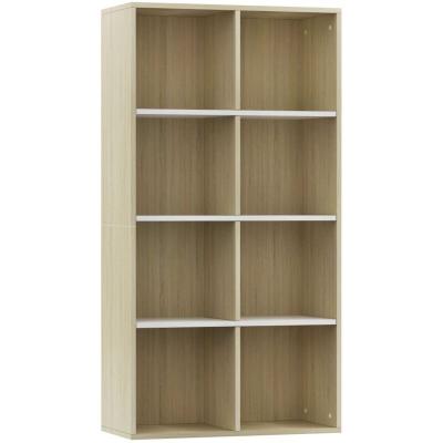 Biblioth&egrave;que/Buffet blanc et ch&ecirc;ne sonoma bois d'ing&eacute;nierie800158 