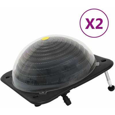 VIDAXL  Chauffage solaire de piscine 2 pcs 75x75x36 cm PEHD Aluminium