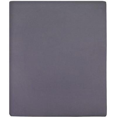 VIDAXL Draps-housses Jersey 2 pcs Anthracite 180x200 cm Coton