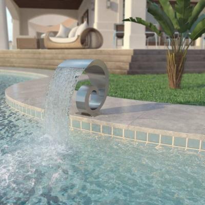 VIDAXL Fontaine d'&eacute;tang Acier inoxydable 50 x 30 x 53 cm Argent&eacute;