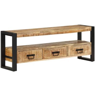 VIDAXL  - Meuble tv 120x30x45 cm Bois massif de manguier
