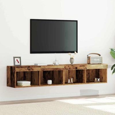 VIDAXL  - Meuble tv 2 pcs Bois ancien 80 x 30 x 30 cm Bois d'ing&eacute;nierie