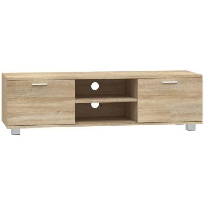 VIDAXL  meuble tv ch&ecirc;ne sonoma 140x40,5x35 cm bois d'ing&eacute;nierie 