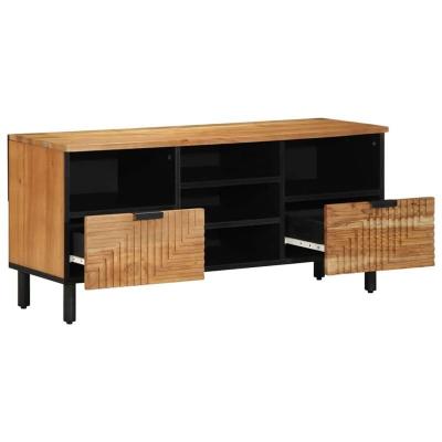  Vidaxl - Meuble tv Marron 100 x 33.5 x 46 cm Bois d'acacia massif