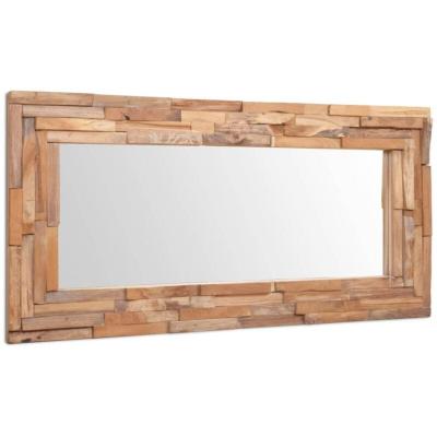 VIDAXL  miroir d&eacute;coratif teck 120 x 60 cm rectangulaire 244564