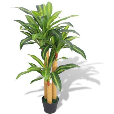 VIDAXL Plante artificielle avec pot Dracaena 100 cm Vert 