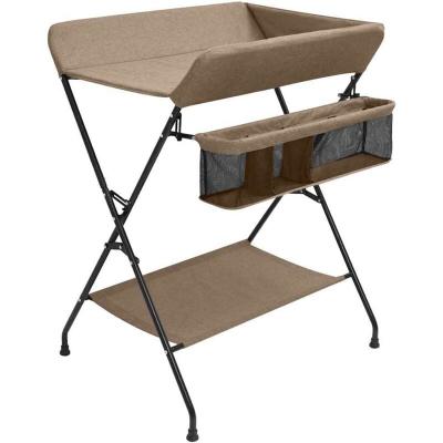 VIDAXL Table &agrave; langer Taupe Fer - 