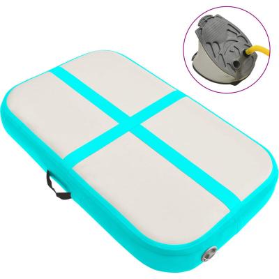VIDAXL  Tapis Gonflable De Gymnastique Avec Pompe 60x100x20 Cm Pvc Vert