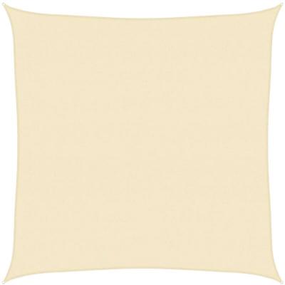 VIDAXL Voile d'ombrage 160 g/m&sup2; Cr&egrave;me 6x6 m pehd  Cr&egrave;me