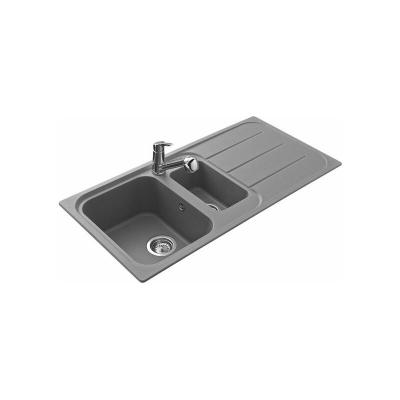 EWI  - vier granit gris oglio 1 bac 1/2 1 &eacute;gouttoir - gris