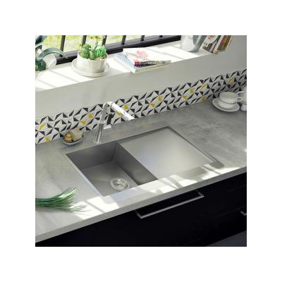 CUISISSIMO Evier inox lisse RIKAS 1 bac 1 &eacute;gouttoir 