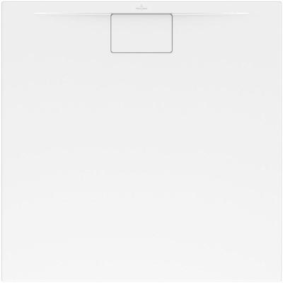 VILLEROY UND BOCH Receveur antid&eacute;rapant 100 x 100 Architectura Metalrim acrylique carr&eacute; blanc