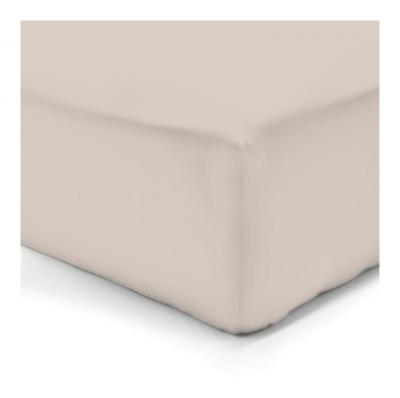 VISION  - Drap housse Beige - 140x190cm - 100% coton