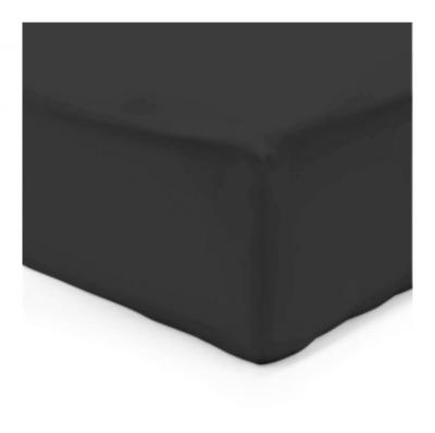 VISION  - Drap housse Noir - 180x200cm - 100% coton