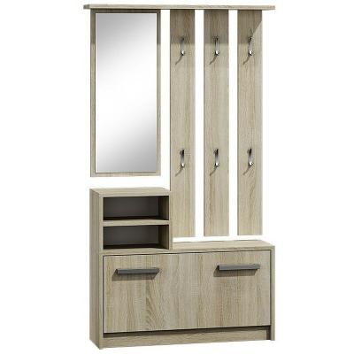 VITTORIA - Meuble d'entr&eacute;e - Meuble &agrave; chaussures - 180x85x24 cm sonoma