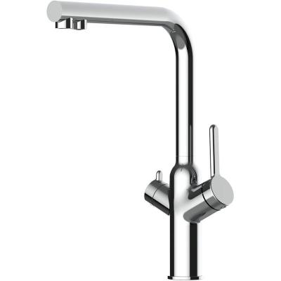 VIZIO Robinet de cuisine 3 voies chrom&eacute; bec pivotant 360&deg; - pour les filtres &agrave; eau VZBF011100
