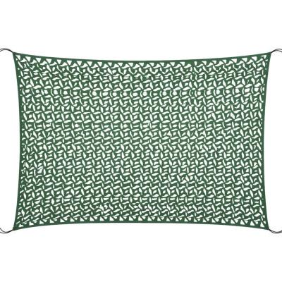 SOLYS Voile d'ombrage camouflage - 300 x 400 cm - Polyester -  - Vert