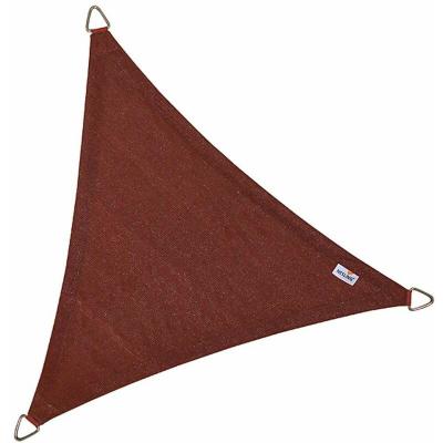 NESLING  - Voile d'ombrage triangulaire Coolfit terracotta 5 x 5 x 5 m