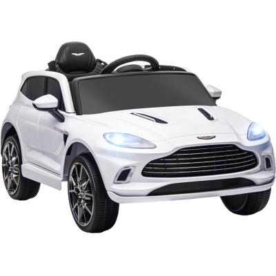  Voiture &Eacute;lectrique Enfant Aston Martin Dbx 12v 5 Km/h Max. T&eacute;l&eacute;commande Nombreux Effets Blanc