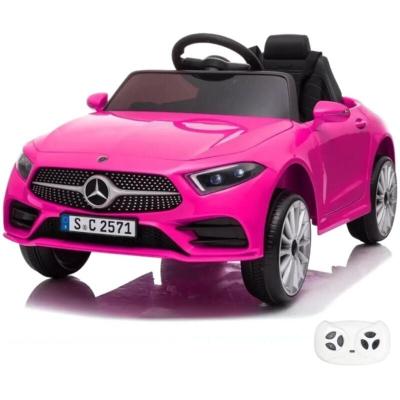 VROOOMY Voiture Enfants 12V - Mercedes CLS350 - 1 &agrave; 5 ans - Rose