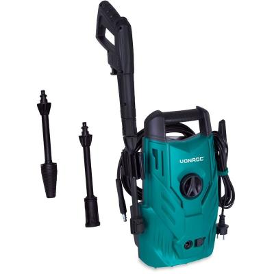 VONROC Nettoyeur haute pression V14C-1 - 1400W - 110 bar - Tuyau, buse et accessoires incl.