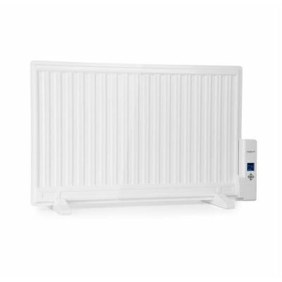 ONECONCEPT Wallander Radiateur &agrave; bain d'huile ultra plat 800W thermostat - blanc - Blanc