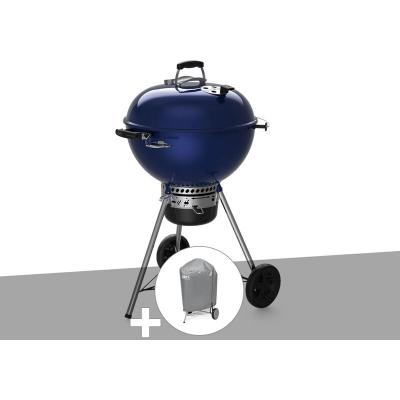 WEBER Barbecue &agrave; charbon  Master-Touch GBS C-5750 57 cm Deep Ocean Blue avec housse