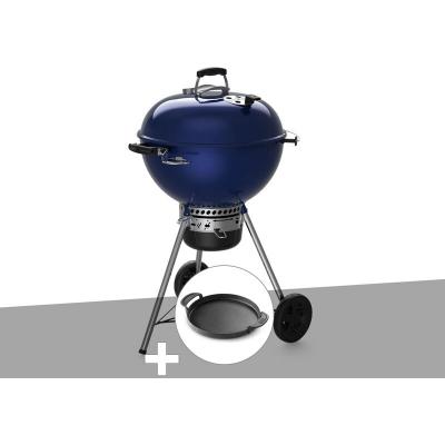 WEBER Barbecue &agrave; charbon  Master-Touch GBS C-5750 57 cm Deep Ocean Blue avec plancha