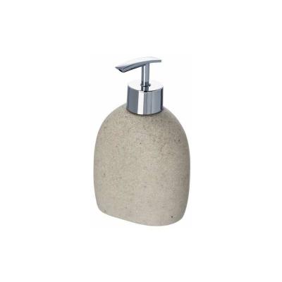 WENKO Distributeur de savon design nature Puro - 9 x 6 x 15 - Beige