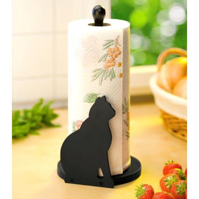 WENKO  Porte papier CHAT, MDF, 15 x 30 x 15 cm, Noir