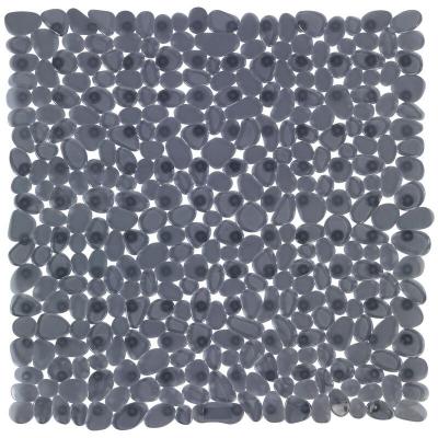 WENKO Tapis de douche Paradise, Tapis antid&eacute;rapant, PVC, 54x54 cm, anthracite