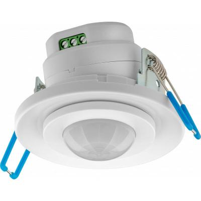 GOOBAY D&eacute;tecteur de Mouvement Infrarouge, pour montage encastr&eacute; au plafond, d&eacute;tection de 360&deg;, port&eacute;e de 8 m, pour l'int&eacute;rieur (IP20), compatible led.