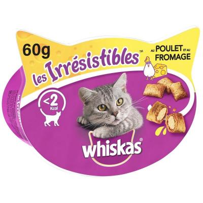 WHISKAS  Les Irr&eacute;sistibles, au Poulet et Fromage, 105g