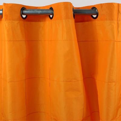 WILLIAM - Rideau en taffetas orange 150x250