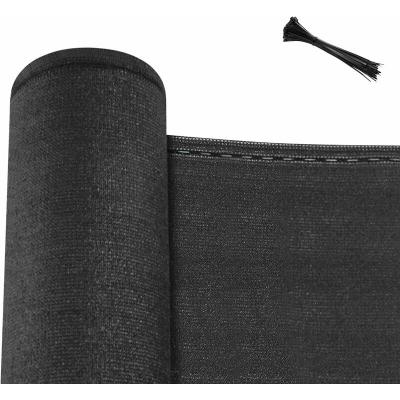 WOLTU Brise vue jardin, cl&ocirc;ture jardin ext&eacute;rieure en hdpe 280g/m&sup2;,filet occultant,1,2x25m,anthracite 