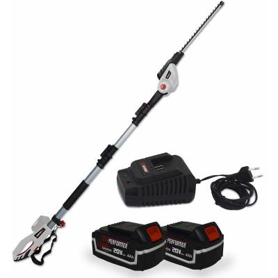 X PERFORMER Scie &agrave; ebrancher taille haies sur perche 20v xperformer xp2psth20li - outil portatif 2 batteries 4ah et double chargeur