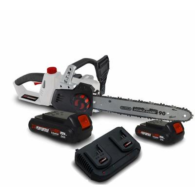  Tron&ccedil;onneuse 40V (2x20V) XPTRO40LI-2B - Double S&eacute;curit&eacute; - Graissage Auto + 2 Batteries 2Ah - Double chargeur 