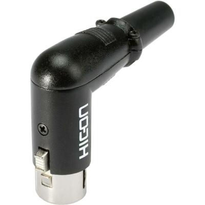 HICON XLR femelle, coud&eacute; HI-X3RF-M Nombre de p&ocirc;les (num): 3 noir