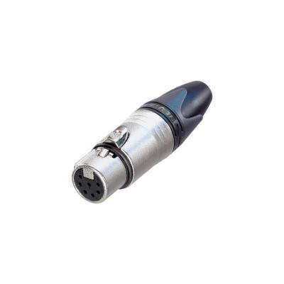 NEUTRIK XLR femelle, droit NC7FXX Nombre de p&ocirc;les (num): 7 argent