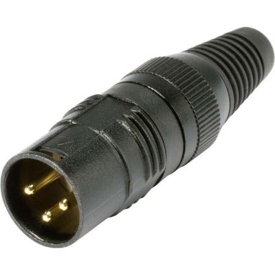 HICON XLR m&acirc;le, droit HI-X3CM-G Nombre de p&ocirc;les (num): 3 noir 