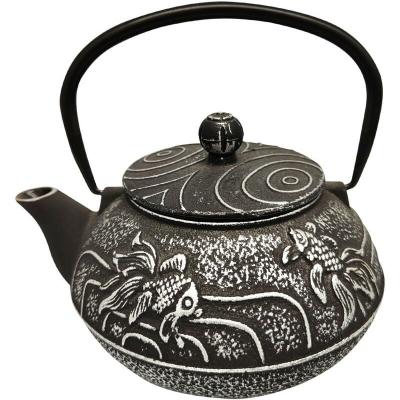  SIGNE GRIMALT - Th&eacute;i&egrave;re Japonaise noire et grise en fonte 0.85 Litre