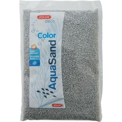 ZOLUX Sol decoratif colore pour aquariums gris silex 1kg