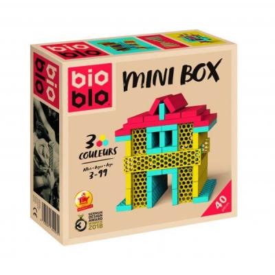  Jeu de construction 40 briques 3 couleurs MINI BOX BIOBLO Multicolore