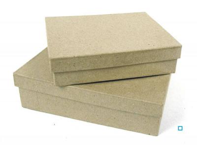 Grande bo&icirc;te rectangulaire papier m&acirc;ch&eacute; DECOPATCH