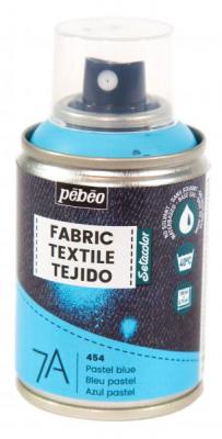  Pebeo A&eacute;rosol Pour Textile 7a - Bleu Pastel - 100 Ml