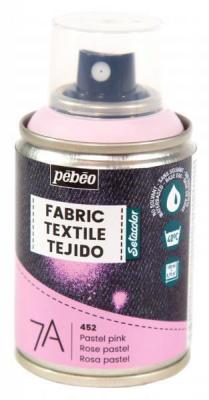  Peinture textile en bombe - 100 ml Rose Pastel