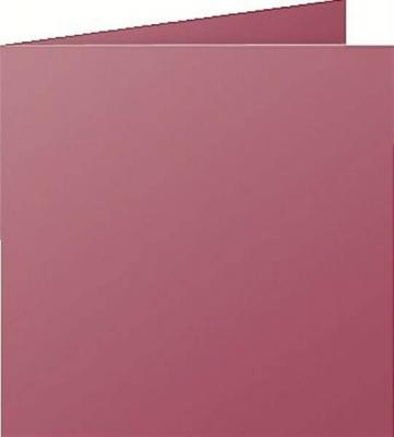 CLAIREFONTAINE Carte 210g pli&eacute;e 135x135 bordeaux pqt 25
